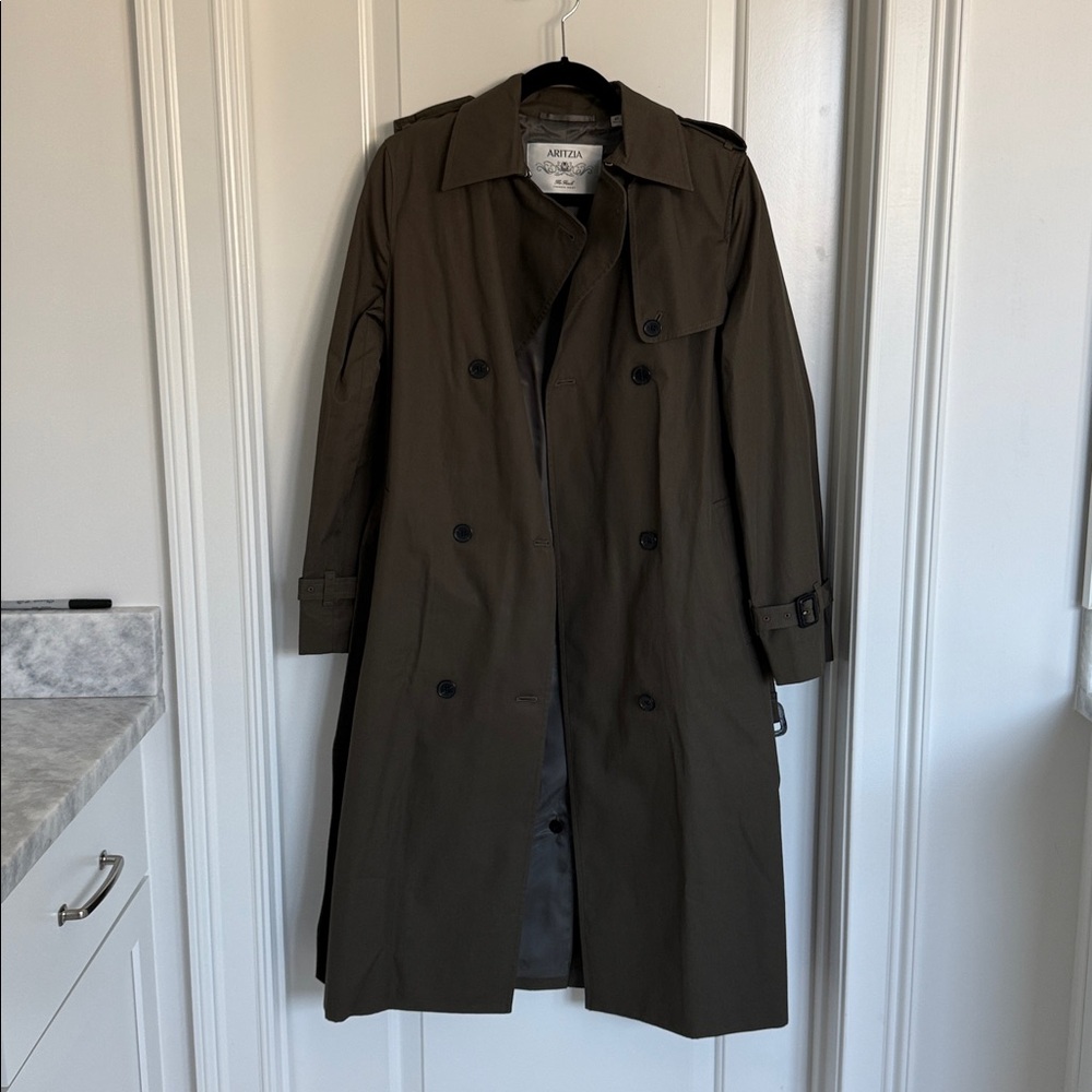 Aritzia The Finch Trench Coat City Twill - Picture 5 of 9
